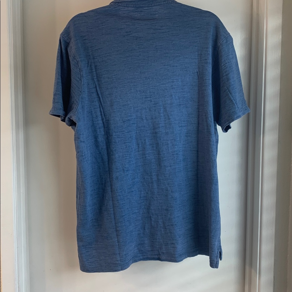 Todd Snyder Polo Shirt Men's L Blue Short Sleeve Top Quiet Luxury Casual - Picture 5 of 7